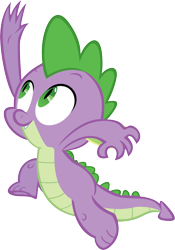 Size: 2500x3580 | Tagged: safe, artist:ryanthebrony, spike, dragon, g4, cute, male, simple background, solo, spikabetes, transparent background, vector, wingless spike