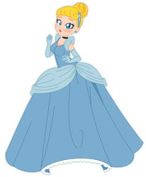 Size: 1920x2334 | Tagged: safe, artist:yaya54320, human, equestria girls, g4, barely eqg related, base used, breasts, choker, cinderella, clothes, disney, disney princess, dress, equestria girls-ified, evening gloves, female, gloves, gown, hair bun, hairband, lipstick, long gloves, poofy shoulders, simple background, solo, transparent background