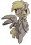 Size: 418x597 | Tagged: safe, artist:lou, edit, derpy hooves, pegasus, pony, g4, background removed, bipedal, blushing, chest fluff, simple background, smiling, solo, transparent background