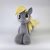 Size: 1000x1000 | Tagged: safe, artist:larsen toys, derpy hooves, pegasus, pony, g4, advertisement, auction, auction open, bracelet, female, irl, jewelry, lying, mare, monochrome, photo, plushie, pony plushie, sale, solo