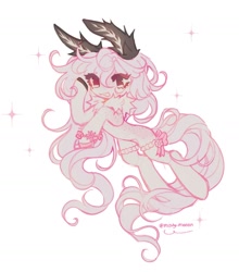 Size: 1440x1640 | Tagged: safe, artist:misty.mooon, oc, oc only, earth pony, pony, bracelet, clothes, eye clipping through hair, female, jewelry, mare, socks, solo