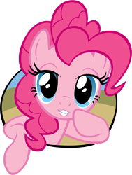 Size: 2800x3709 | Tagged: safe, artist:ryanthebrony, pinkie pie, earth pony, pony, g4, female, mare, simple background, solo, transparent background, vector