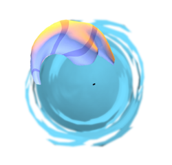 Size: 912x876 | Tagged: safe, artist:transparentjigglypt2, princess ember, dragon, g4, 3d, ball, dragoness, emball, female, horns, morph ball, rolling, simple background, solo, spin dash, transparent background