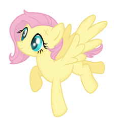 Size: 750x735 | Tagged: safe, artist:xiaotanhuan, fluttershy, pegasus, pony, short hair fluttershy, solo