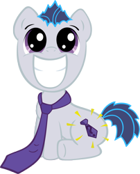 Size: 3200x3955 | Tagged: safe, artist:ryanthebrony, oc, oc only, oc:purple tie, earth pony, pony, clothes, colt, foal, male, necktie, simple background, smiling, solo, transparent background