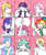 Size: 750x895 | Tagged: safe, artist:xiaotanhuan, applejack, cozy glow, fluttershy, pinkie pie, princess celestia, rainbow dash, rarity, twilight sparkle, human, g4, humanized, mane six