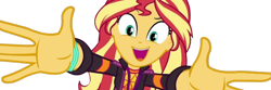 Size: 4474x1488 | Tagged: safe, edit, edited screencap, editor:mrtoonlover83, screencap, sunset shimmer, human, equestria girls, g4, background removed, female, not a vector, simple background, solo, transparent background