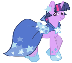 Size: 743x641 | Tagged: safe, artist:doggel, twilight sparkle, pony, unicorn, g4, clothes, dress, female, gala dress, mare, simple background, solo, twilight sparkle's first gala dress, unicorn twilight, white background