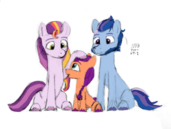 Size: 2904x2200 | Tagged: safe, artist:adamv20, argyle starshine, sunny starscout, velvet starscout, earth pony, pony, g5, adoragyle, adoravelvet, age difference, braid, braided ponytail, cute, family, female, filly, filly sunny starscout, foal, male, mare, ponytail, sideburns, simple background, sitting, stallion, sunnybetes, trio, unitober 2024, unshorn fetlocks, white background, younger