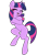 Size: 1920x2786 | Tagged: safe, artist:tamers12345, twilight sparkle, pony, unicorn, my little pony the movie: the death of twilight sparkle, g4, bipedal, blushing, female, happy, horn, mare, missing cutie mark, questionable source, simple background, solo, transparent background