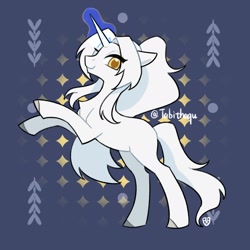 Size: 2048x2048 | Tagged: safe, artist:tabithaqu, oc, oc only, pony, unicorn, horn, solo, unicorn oc