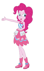 Size: 2500x3999 | Tagged: safe, artist:ravenwolf-bases, pinkie pie, human, equestria girls, g4, bare shoulders, clothes, dress, female, gala dress, simple background, sleeveless, solo, strapless, transparent background