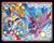 Size: 2400x1900 | Tagged: safe, artist:andy price, idw, applejack, fluttershy, pinkie pie, princess celestia, princess luna, rainbow dash, rarity, spike, twilight sparkle, alicorn, butterfly, dragon, earth pony, pegasus, pony, unicorn, friendship is magic #75, g4, my little pony: friendship is magic (idw), apple, balloon, cloud, comic cover, cover, cover art, dragons riding ponies, female, flying, food, frame, gemstones, horn, looking at each other, looking at someone, looking at you, male, mane seven, mane six, mare, rainbow, riding, riding a pony, smiling, stained glass, sun, sunshine, twilight sparkle (alicorn), wingless spike, wrap around