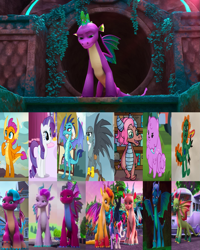 Size: 1281x1605 | Tagged: safe, edit, edited screencap, idw, screencap, blaize skysong, fountain (g5), gabby, izzy moonbow, jade (g5), lava (g5), leaf (g5), luxxe, mina, princess ember, princess thunder guts, rarity, smolder, spike, tumble (g5), zipp storm, oc, oc:emziko, dog, dracony, dragon, griffon, hybrid, unicorn, a dog and pony show, equestria girls, g4, g5, lost and pound, my little pony equestria girls: choose your own ending, my little pony: make your mark, my little pony: make your mark chapter 6, roots of all evil, sweet and smoky, the fault in our cutie marks, the isle of scaly, triple threat, adult, adult spike, canon x oc, cropped, dragon lord spike, dragoness, female, harem, horn, interspecies offspring, male, mare, marestream, offspring, older, older spike, parent:gabby, parent:mina, parent:princess ember, parent:rarity, parent:smolder, parent:spike, parents:emberspike, parents:spabby, parents:sparity, parents:spiko, parents:spina, parents:spolder, parents:spunder, ship:emberspike, ship:spabby, ship:sparity, ship:spolder, shipping, spike (g5), spike gets all the mares, spiko, spina, spunder, straight, the isle of scaly (location), winged spike, wings