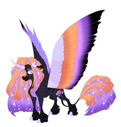 Size: 5900x6200 | Tagged: safe, artist:gigason, oc, oc only, oc:malefica, alicorn, pony, absurd resolution, adoptable, alicorn oc, big mane, big tail, cloven hooves, coat markings, colored, colored eyebrows, colored hooves, colored horn, colored muzzle, colored tail, colored wings, colored wingtips, concave belly, curved horn, dark muzzle, ethereal fetlocks, ethereal mane, ethereal tail, eye markings, facial markings, female, female oc, flat colors, freckles, frown, gradient legs, gradient mane, gradient muzzle, gradient tail, hair over one eye, halloween, holiday, hooves, horn, large wings, leonine tail, lidded eyes, long mane, long tail, looking at you, mare, mare oc, multicolored wings, obtrusive watermark, purple eyes, purple hooves, simple background, slit pupils, socks (coat markings), solo, sparkles, sparkly coat, sparkly mane, sparkly tail, sparkly wings, sparkly wingtips, spread wings, standing, starry fetlocks, starry legs, starry mane, starry tail, starry wings, straight mane, straight tail, striped horn, tail, thin legs, three quarter view, transparent background, two toned mane, two toned tail, watermark, white eyelashes, wings