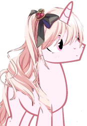 Size: 600x864 | Tagged: safe, artist:milochanz!, unicorn, akiyama mizuki, base used, female, horn, project sekai, shitposting, simple background, solo, trans female, transgender, transparent background