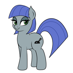 Size: 2000x2001 | Tagged: safe, artist:vomitvomiting, oc, oc only, oc:8th notch, pony, not maud pie, simple background, solo, white background