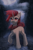 Size: 2000x3000 | Tagged: safe, artist:anku, oc, oc only, oc:selest light, pony, unicorn, chest fluff, high res, horn, looking at you, male, neckerchief, outdoors, red eyes, red hair, solo