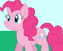 Size: 904x734 | Tagged: safe, artist:cmara, pinkie pie, earth pony, pony, g4, female, outdoors, solo