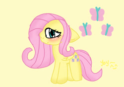 Size: 1070x747 | Tagged: safe, artist:cupcatthecat, fluttershy, pegasus, pony, g4, cutie mark, female, mare, solo