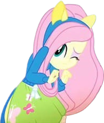 Size: 2130x2520 | Tagged: safe, edit, edited screencap, editor:mrtoonlover83, screencap, fluttershy, human, equestria girls, g4, my little pony equestria girls: summertime shorts, steps of pep, background removed, needs more jpeg, not a vector, simple background, solo, transparent background