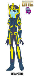 Size: 900x2000 | Tagged: safe, artist:robertsonskywa1, equestria girls, g4, armor, equestria girls-ified, helmet, male, simple background, solo, text, thirteen primes, transformers, transformers one, transparent background, zeta prime