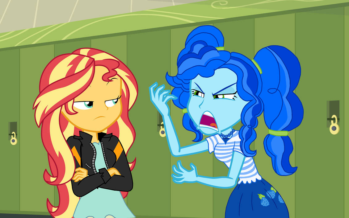 #3467197 - safe, artist:epiclyawesomeprussia, sunset shimmer, oc, oc ...