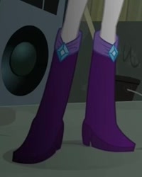 Size: 213x266 | Tagged: safe, screencap, rarity, human, equestria girls, g4, boots, boots shot, cropped, high heel boots, legs, pictures of legs, shoes, solo