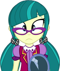 Size: 817x974 | Tagged: safe, edit, edited screencap, screencap, juniper montage, human, equestria girls, equestria girls specials, g4, my little pony equestria girls: mirror magic, background removed, female, looking at you, simple background, solo, transparent background