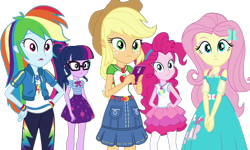 Size: 1804x1080 | Tagged: safe, edit, edited screencap, screencap, applejack, fluttershy, pinkie pie, rainbow dash, sci-twi, twilight sparkle, human, equestria girls, g4, background removed, female, phone, simple background, transparent background