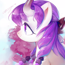 Size: 2449x2449 | Tagged: safe, artist:ciciya, oc, oc only, pony, female, horns, mare, solo