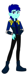 Size: 678x1762 | Tagged: safe, artist:robertsonskywa1, oc, oc only, oc:starshadow skystalker, equestria girls, g4, battle outfit, clothes, jacket, male, new outfit, simple background, solo, transparent background