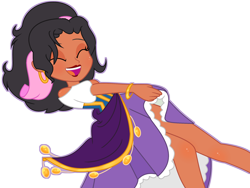 Size: 2330x1749 | Tagged: safe, artist:yaya54320, human, equestria girls, g4, disney, equestria girls-ified, esmeralda (the hunchback of notre dame), female, simple background, solo, the hunchback of notre dame, transparent background