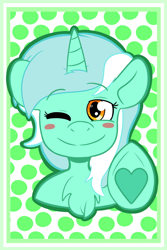 Size: 1200x1800 | Tagged: safe, artist:lemon_creamz, lyra heartstrings, pony, unicorn, g4, horn