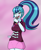 Size: 1300x1600 | Tagged: safe, artist:novaspark, sonata dusk, rainbow rocks 10th anniversary, equestria girls, g4, blushing, clothes, disguise, disguised siren, female, looking at you, microphone, singing, solo