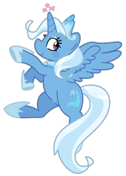 Size: 648x900 | Tagged: safe, alternate version, artist:kindakismet, trixie, alicorn, pony, g4, alicornified, crown, female, jewelry, mare, race swap, regalia, simple background, smiling, solo, transparent background, trixiecorn