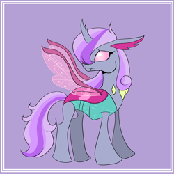 Size: 2024x2024 | Tagged: safe, artist:cookie-ruby, oc, oc only, changedling, changeling, changedling oc, changeling oc, solo