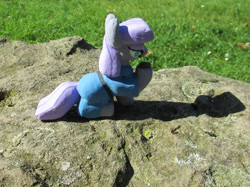 Size: 2742x2056 | Tagged: safe, alternate version, artist:malte279, part of a set, boulder (g4), maud pie, earth pony, pony, g4, concrete, craft, female, irl, mare, outdoors, photo, sculpture, solo, ytong