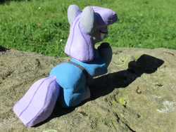 Size: 2449x1837 | Tagged: safe, alternate version, artist:malte279, part of a set, boulder (g4), maud pie, earth pony, pony, g4, concrete, craft, female, irl, mare, outdoors, photo, sculpture, solo, ytong