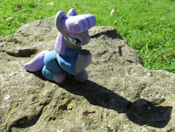 Size: 2410x1808 | Tagged: safe, alternate version, artist:malte279, part of a set, boulder (g4), maud pie, earth pony, pony, g4, concrete, craft, female, irl, mare, outdoors, photo, sculpture, solo, ytong