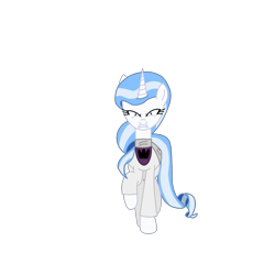 Size: 2100x2100 | Tagged: safe, artist:chanyhuman, derpibooru exclusive, majesty, unicorn, g1, g4, angry, g1 to g4, generation leap, horn, queen majesty, queen majesty iv, simple background, sociopath, solo, transparent background, vector