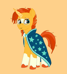 Size: 949x1050 | Tagged: safe, artist:shucku, sunburst, pony, g4, g5, base used, g4 to g5, generation leap, glasses