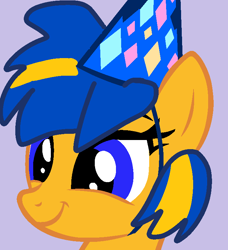 Size: 700x766 | Tagged: safe, artist:jadeharmony, oc, oc only, oc:flare spark, pegasus, g4, female, hat, party hat