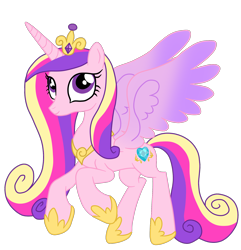 Size: 1900x1974 | Tagged: safe, artist:gmaplay, princess cadance, alicorn, pony, g4, my little pony: friendship is magic, season 4, concave belly, female, flying, jewelry, mare, regalia, simple background, slender, solo, thin, transparent background