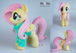 Size: 2100x1479 | Tagged: safe, artist:meplushyou, fluttershy, pony, g4, clothes, irl, photo, plushie, solo, sweater