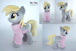 Size: 2200x1469 | Tagged: safe, artist:meplushyou, derpy hooves, pony, g4, clothes, irl, photo, plushie, solo, sweater