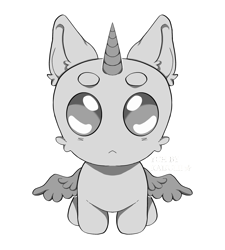 Size: 2094x2326 | Tagged: safe, artist:kaijulii, alicorn, earth pony, pegasus, unicorn, chibi, commission, cute, horn, simple background, solo, transparent background, your character here