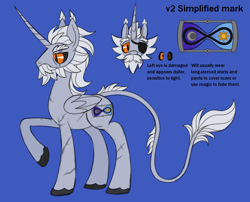 Size: 1322x1068 | Tagged: safe, artist:acura, oc, oc only, oc:acura, alicorn, alicorn oc, beard, facial hair, horn, leonine tail, male, not alphabittle, reference sheet, sketch, solo, stallion, tail, unshorn fetlocks, wings