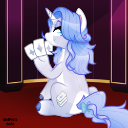 Size: 3300x3300 | Tagged: safe, artist:audreen, oc, pony, unicorn, horn, solo