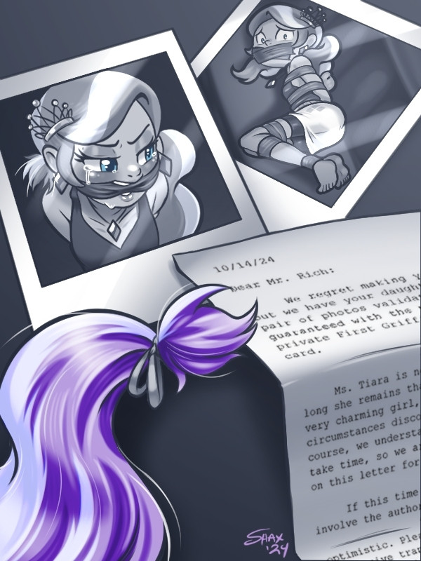 Shaxbert #3469762 - semi-grimdark, suggestive, artist:shaxbert, diamond tiara ...